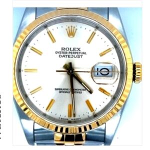 SOLD ON MEMO 18K Rolex Oyster Perpetual Datejust Watch Stainless Original🎁